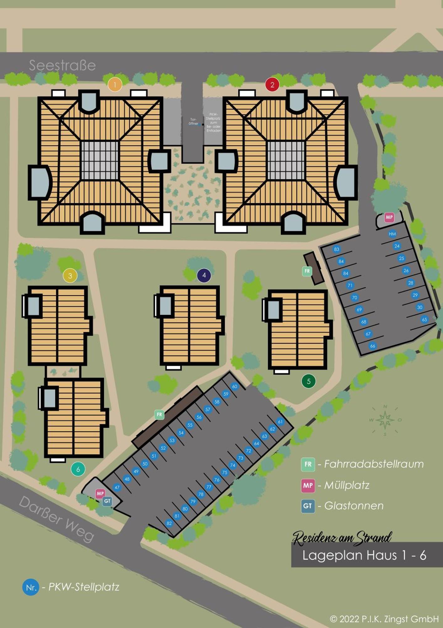 Residenz Am Strand Wohnung 3-54 Zingst Esterno foto